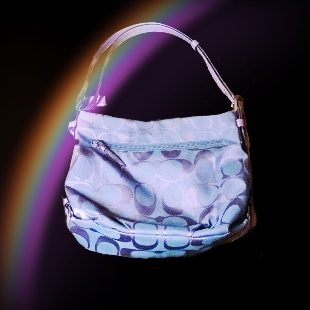 💝 3x HP! Beautiful Lilac & Heather Coach Purse